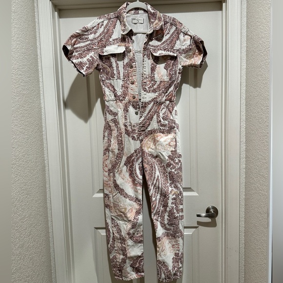 Free people We The Free Marci Printed Paisley Coverall Jumpsuit - Picture 6 of 9